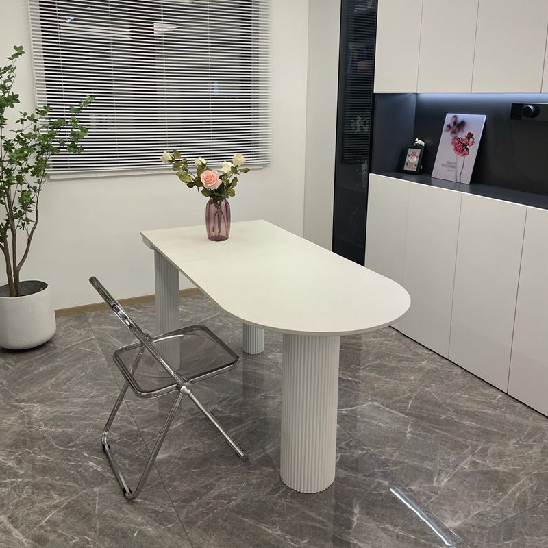 Stone and Wood Dining Room Collection Home Kitchen Dinner Modern Dining Table