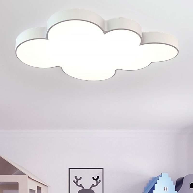Acrylic Cloud Ceiling Flush Mount Modern Flush Mount Ceiling Light for Classroom Kid Bedroom