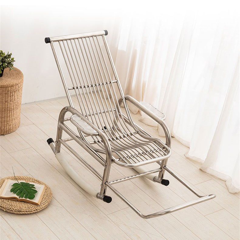 Contemporary Metal Rocking Chair Water Resistant Rocker for Home Decor