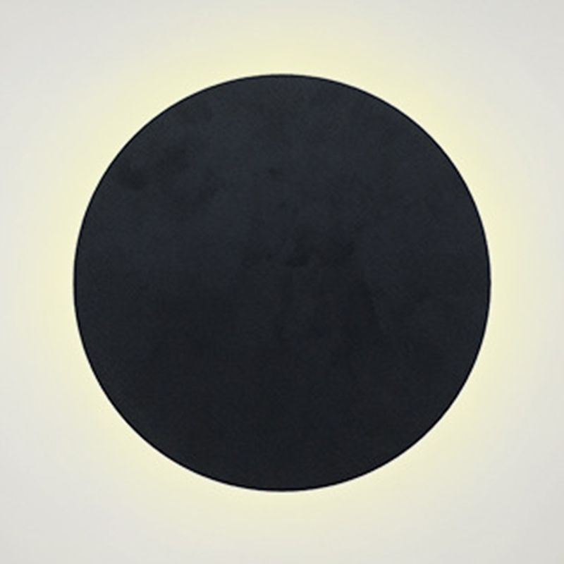 Simplicity Geometric Wall Sconce Metal 1 Light Wall Lighting Idea in Black