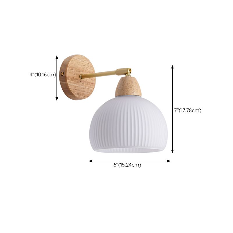 Contemporary Wall Light Fixture Simple Wooden Wall Light Sconce for Bedroom