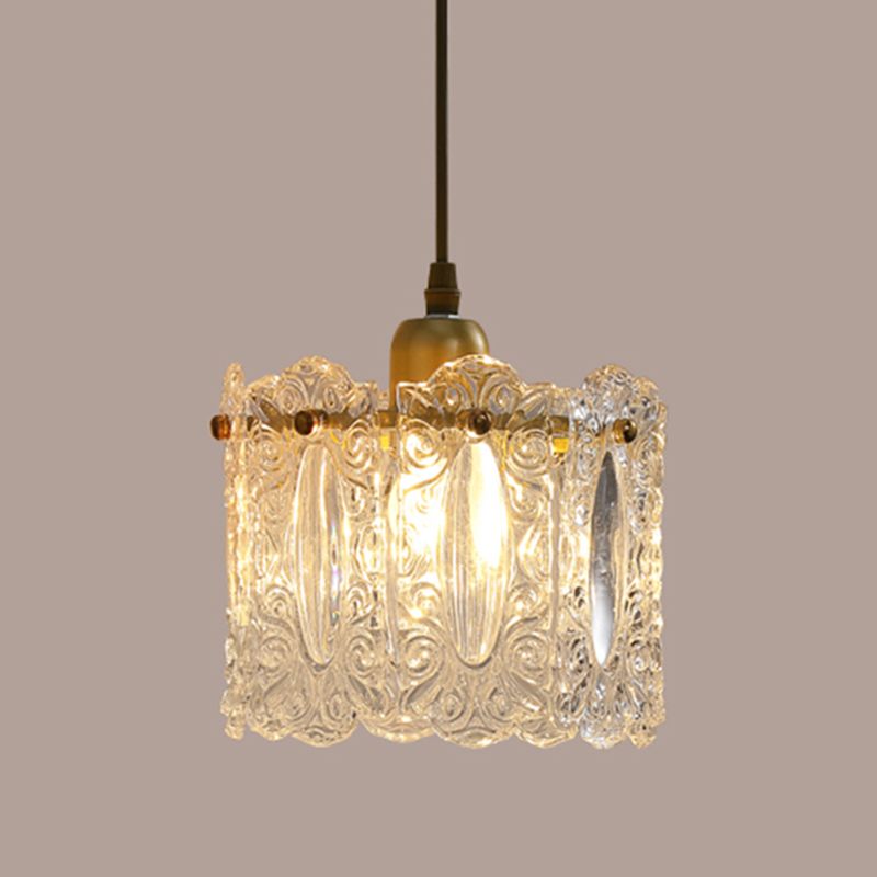 Gold Glass Pendant Lighting Fixtures Minimalism Ceiling Pendant for Dining Room