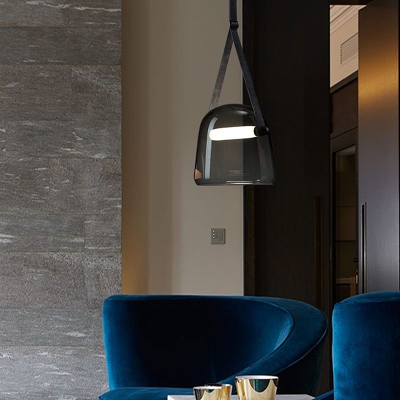 Noordse moderne 1 lichte hangende lamp bell glazen hangluchting voor woonkamer