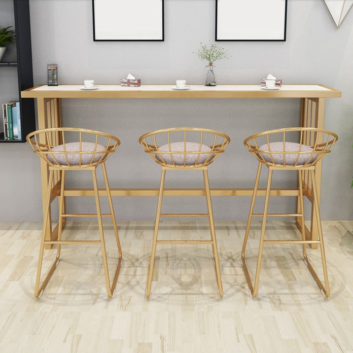 1/2/4 Pieces Bar Stool and Table Set Rectangular Pub Dining Set