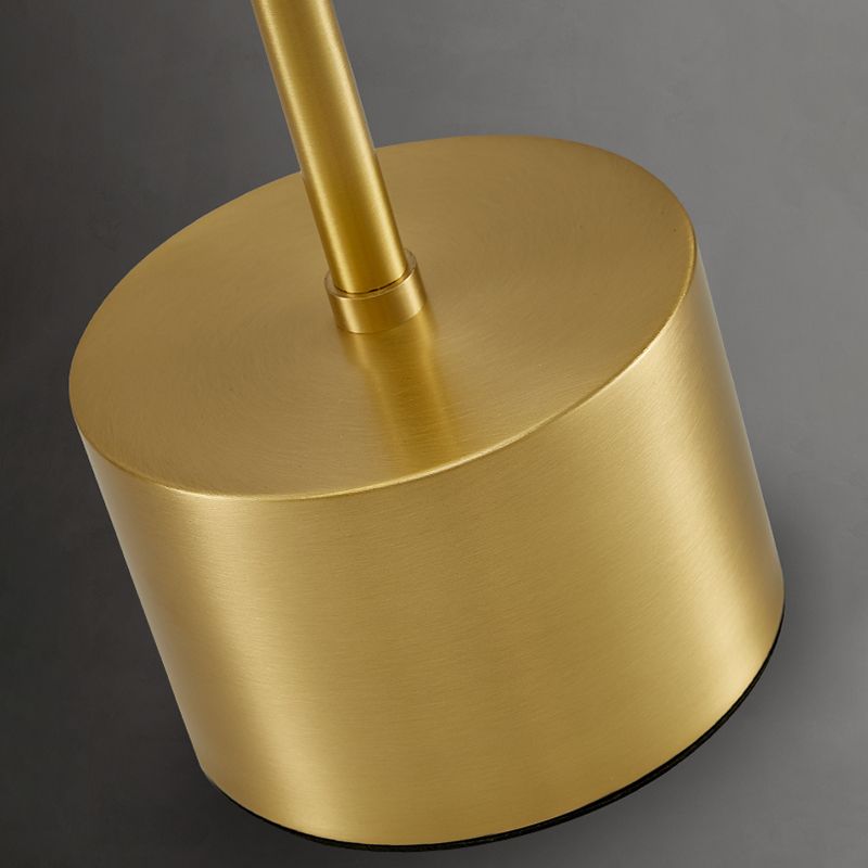 Linear Table Lamp Mid Century Modern Metal 1 Light Table Light in Gold