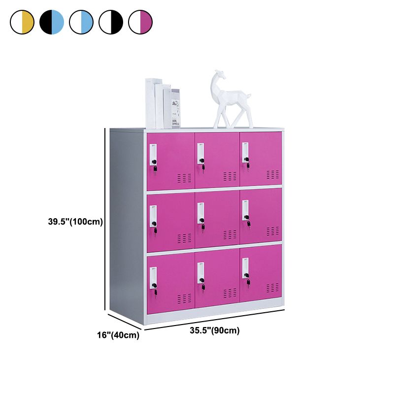 Steel Non-Hanging Storage Cabinet Modern Cabinet with Hinged Doors