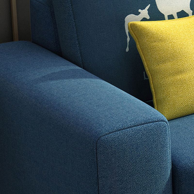 27.56"H Square Arm Sectional Removable Cushions Sofa and Chaise