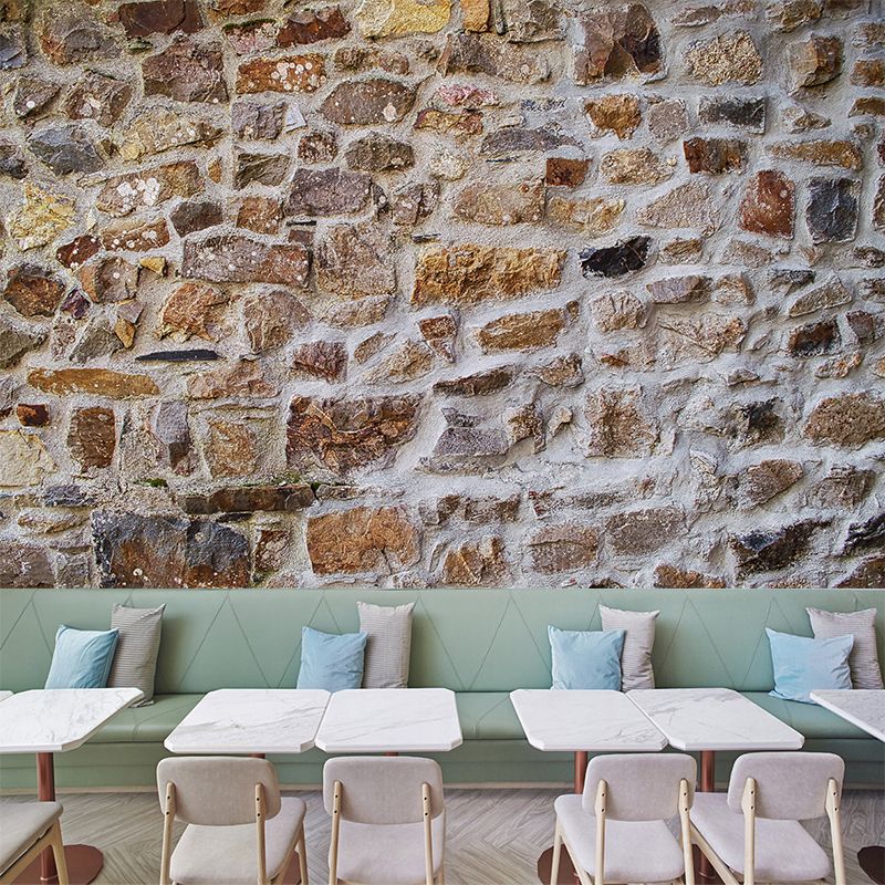 Countryside Style Brick Wall Covering Murals Sitting Room Wall Decor, Waterproofing