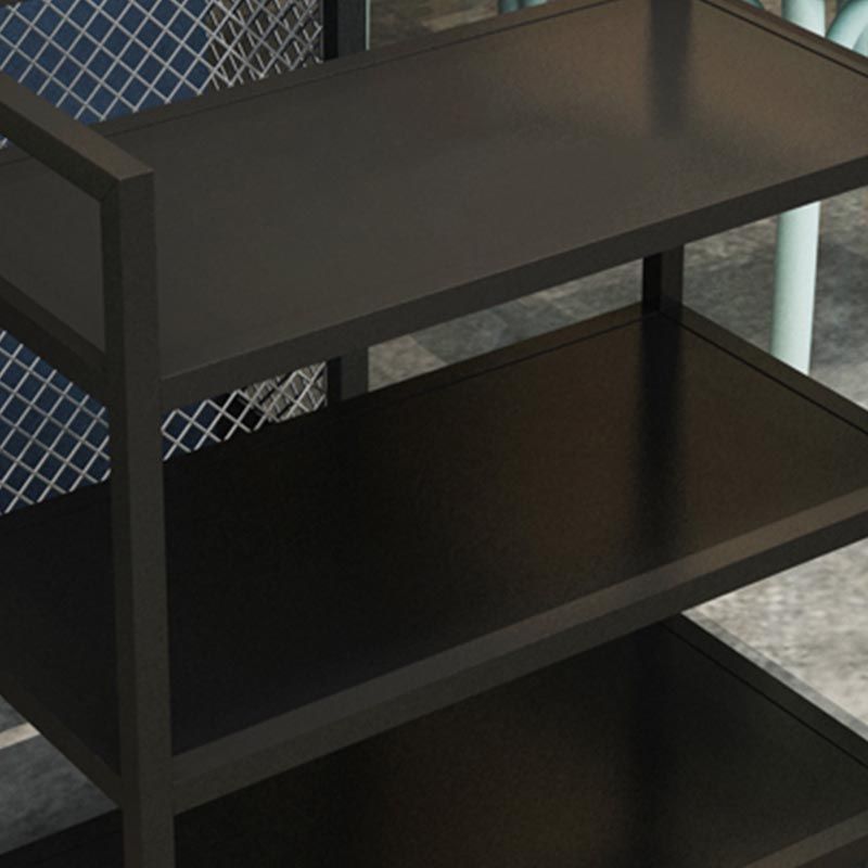 Contemporary Metal Prep Table 25.59"H Rolling Prep Table for Dining Room