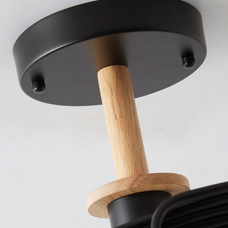 Contemporary Sphere Flush Light Glass Macaron Flush Mount Ceiling Fixture