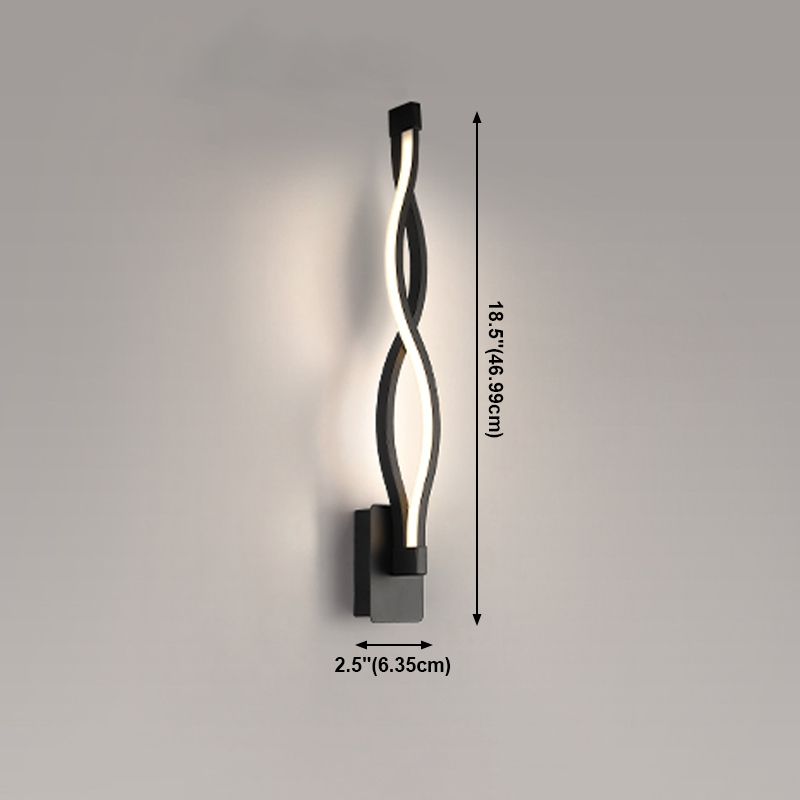 Luz de pared de la sala de estar Minimalismo moderno LED 2 Ligera de montaje de pared