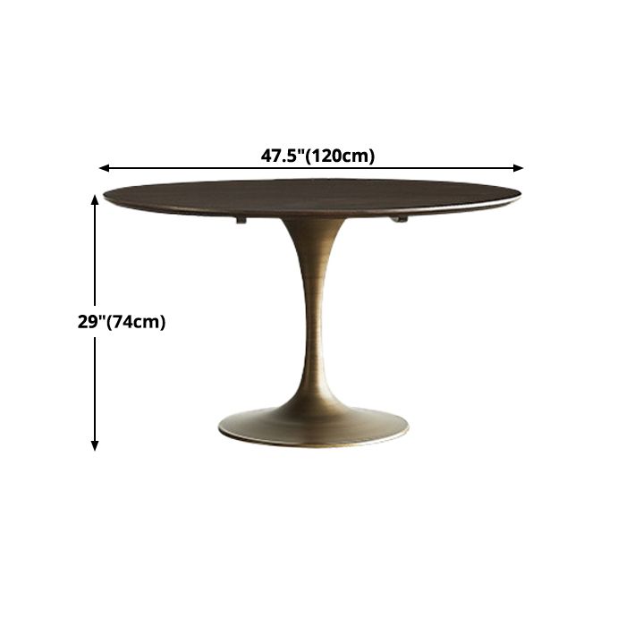 Round Tulip Base Dinette Table Traditional Luxury Dining Room Table for Home