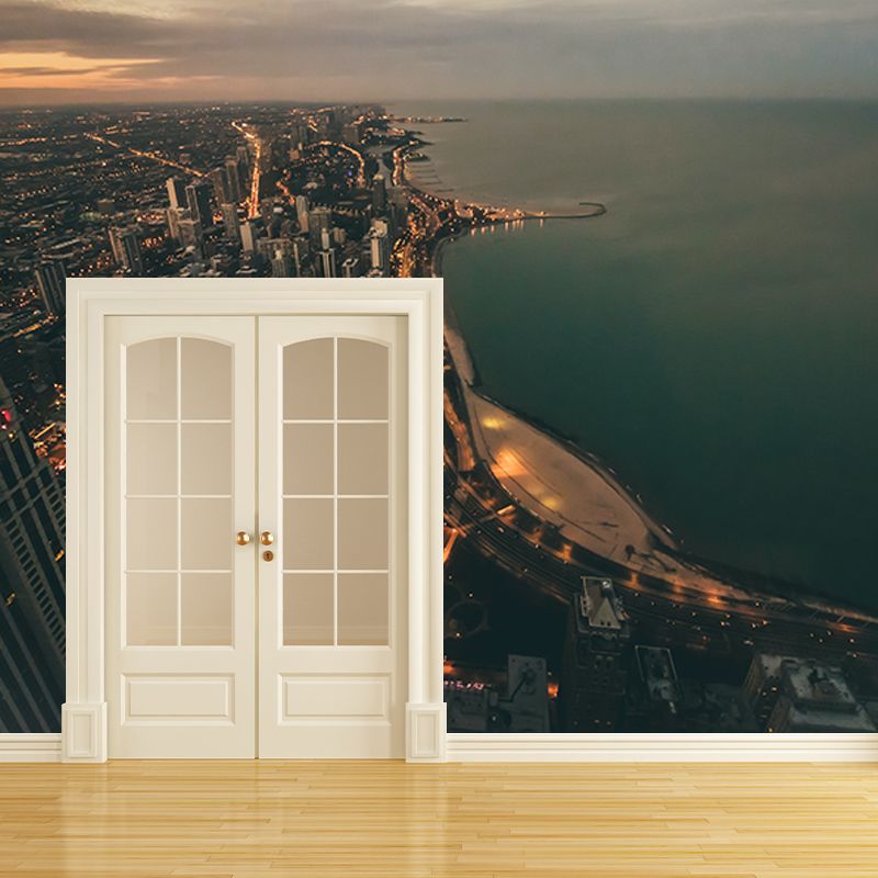 Modern Style Photography Mural Wallpaper Urban Scenery Indoor Wall Mural