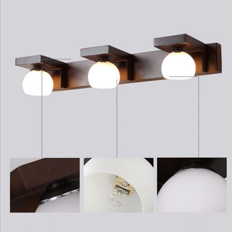 Wooden Vanity Lighting Simple Wall Light Sconce for Bathroom