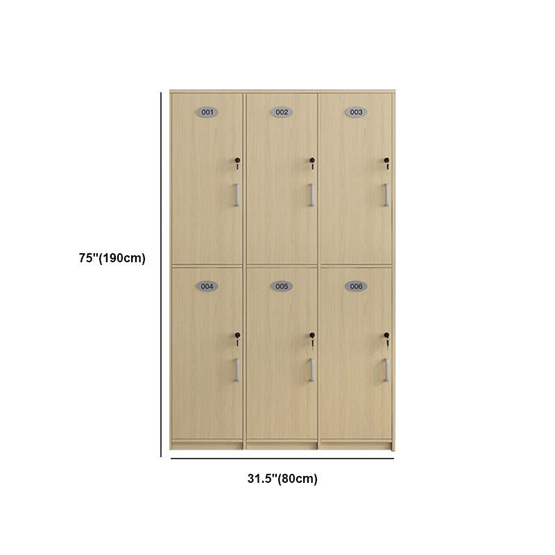 Natural Finish Cabinet with Hinged Door Contemporary Interior Storage Cabinet