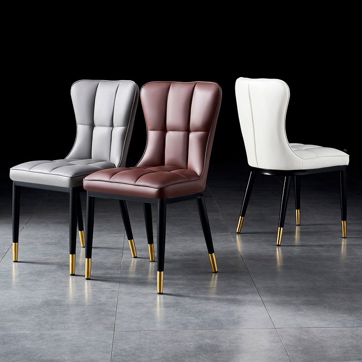 Parsons Dining Room Chair Glam Armless Dining Chairs for Home