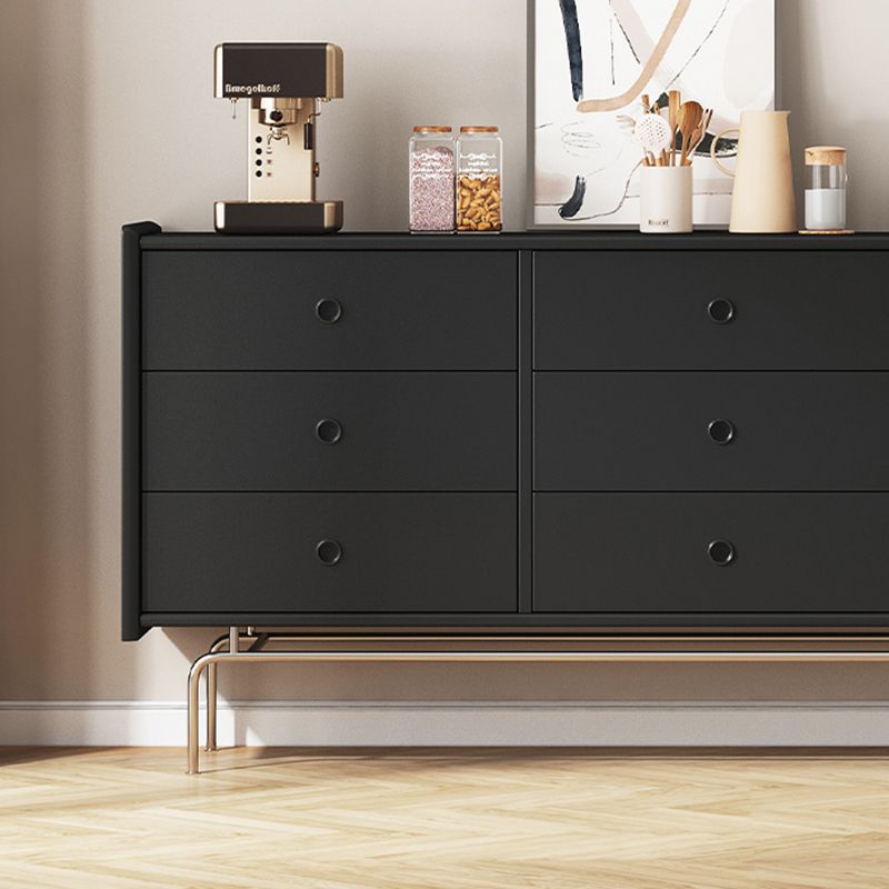 Ultra-Modern Double Dresser Solid Pine Storage Chest Dresser for Bedroom