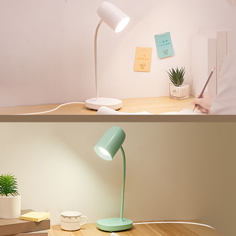 Lampe de table à arc nordique Colorful Protection des yeux 1 lampe de table légère pour le dortoir