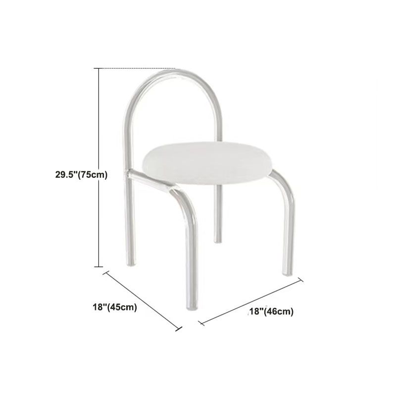 Modern Engineered Wood Makeup Dressing Table Stool Black/ White