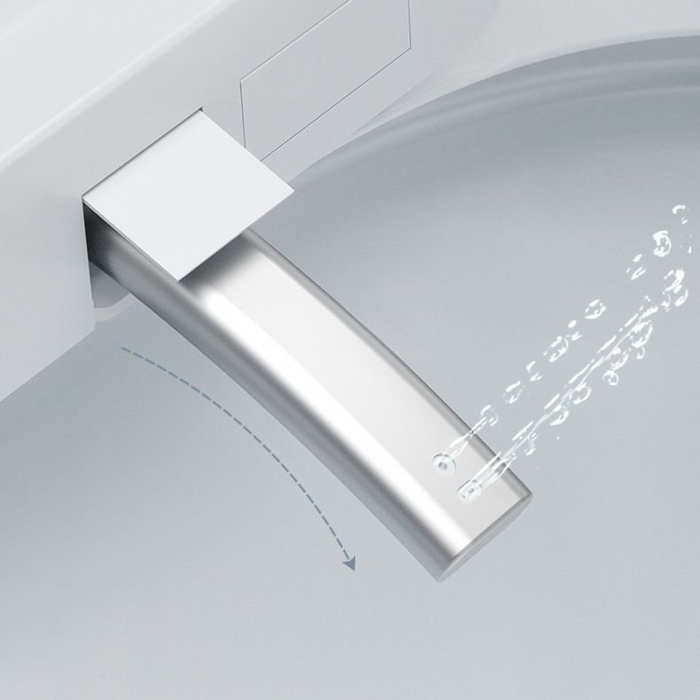 Modern Heated Seat Floor Mounted Urine Toilet Siphon Jet Toilet Bowl with Toilet Seat