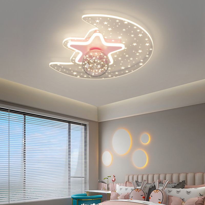 Bedroom Ceiling Mount Light Fixture Metal LED Modern Ceiling Lamp Fixture
