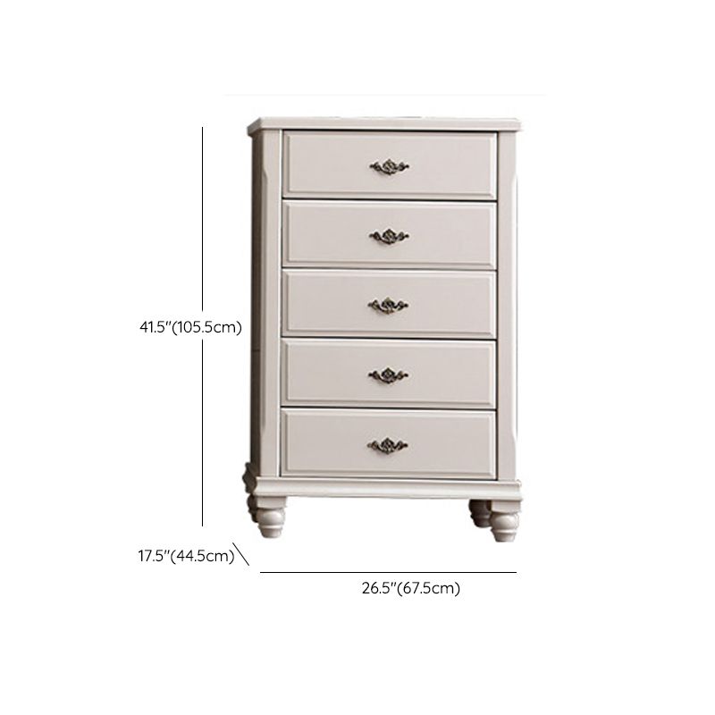 American Traditional Storage Chest Dresser Solid Wood Dresser with 3/4/5 Drawers