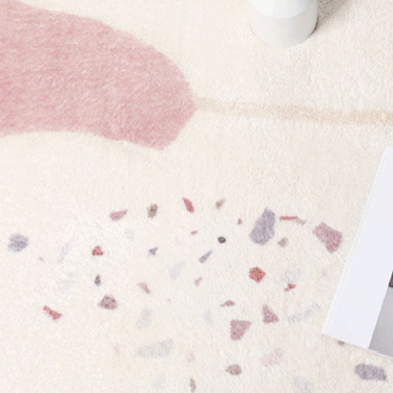 Funky Area Rug Contrast Panel Polyester Carpet Living Room Rug with Non-Slip Backing