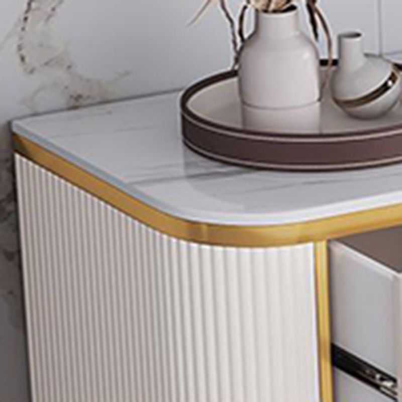 14.82-inch Width Glam Storage Chest Stone Dresser with 5/6 Drawers