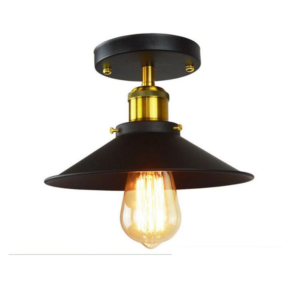 Magazijn Metaal Plafondmontage Armatuur Industrieel 1 Licht Semi Flush