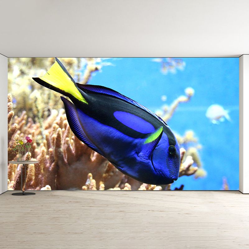 Decorative Wall Mural Fish Patterned Sitting Room Wall Mural