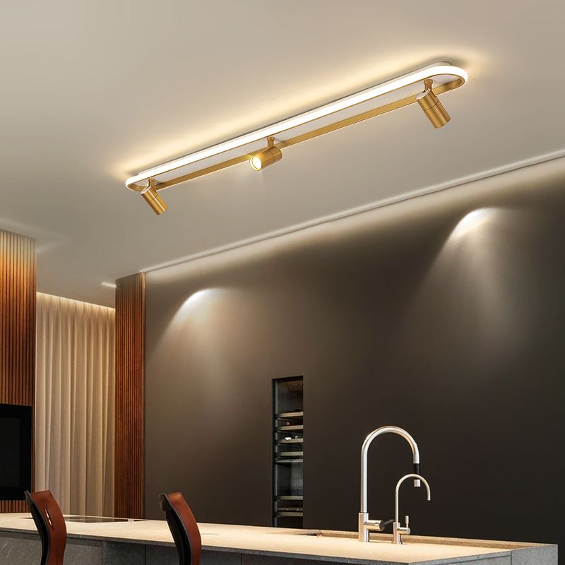 Plafonnier LED sur Rail en forme de géométrie, montage encastré en fer, Style moderne et Simple, pour magasin de vêtements
