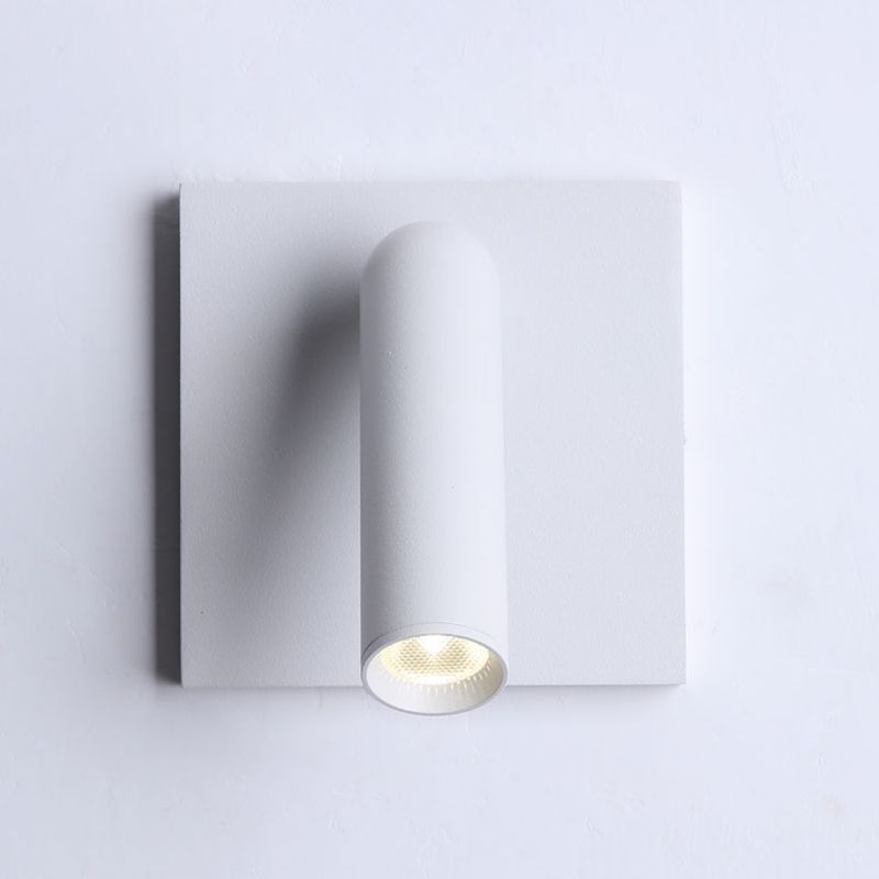 Modern Simple Wall Light Square Shape Wall Lamp with Aluminum Shade for Bedroom