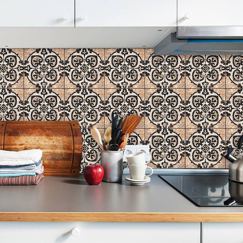 Ace of Hearts Tile Wallpaper Panel 10 Pieces Vintage PVC Wall Covering, Pick Up Sticks