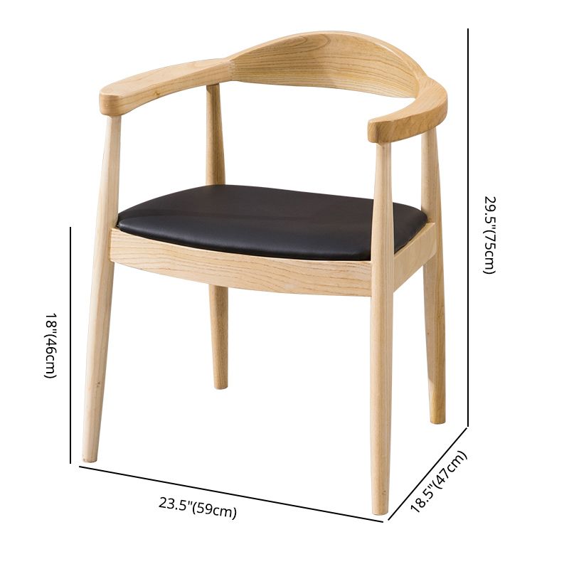 Traditional Style Solid Wood Chairs Kitchen Dining Open Back Side Chair