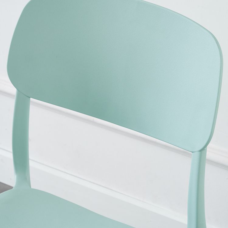 Plastic Side Chair Contemporary Multicolor Open Back Side Chair for Dining Room