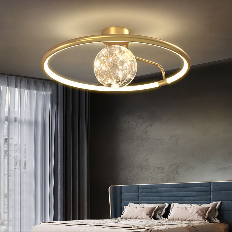 Moderne creatieve plafondlamp LED-cirkellicht Binnenlicht Slaapkamerlicht