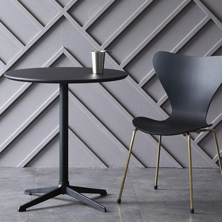 Metaal traditionele luxe ronde eettafel vervaardigd houten binnen tafel voor keuken
