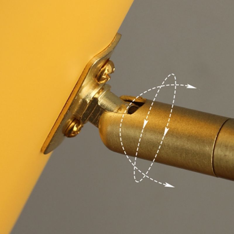 Macaroon Style Night Table Lamps Barrel 1-Light Bedroom Nightstand Lights with Metal Shade