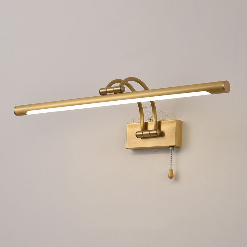 Lampe murale à LED créative moderne Copper linéaire Lumière murale extensible avec une teinte acrylique