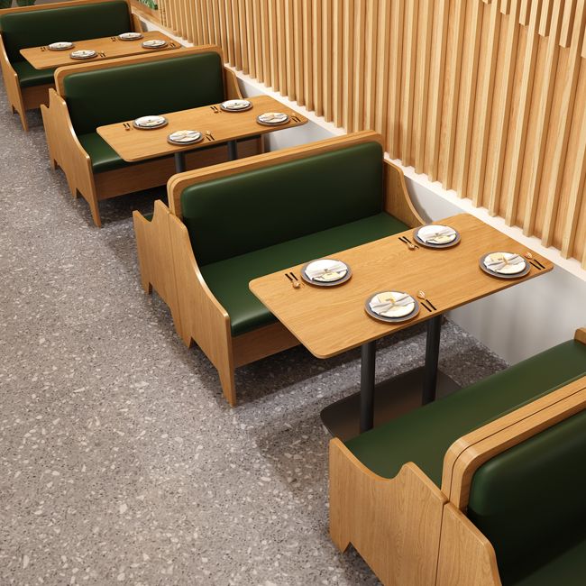Colección de comedor de madera maciza Mesa de comedor de estilo industrial para el hogar