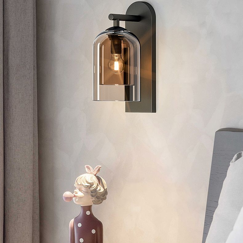 1-Licht-Halbzylinder Wandleuchte modern