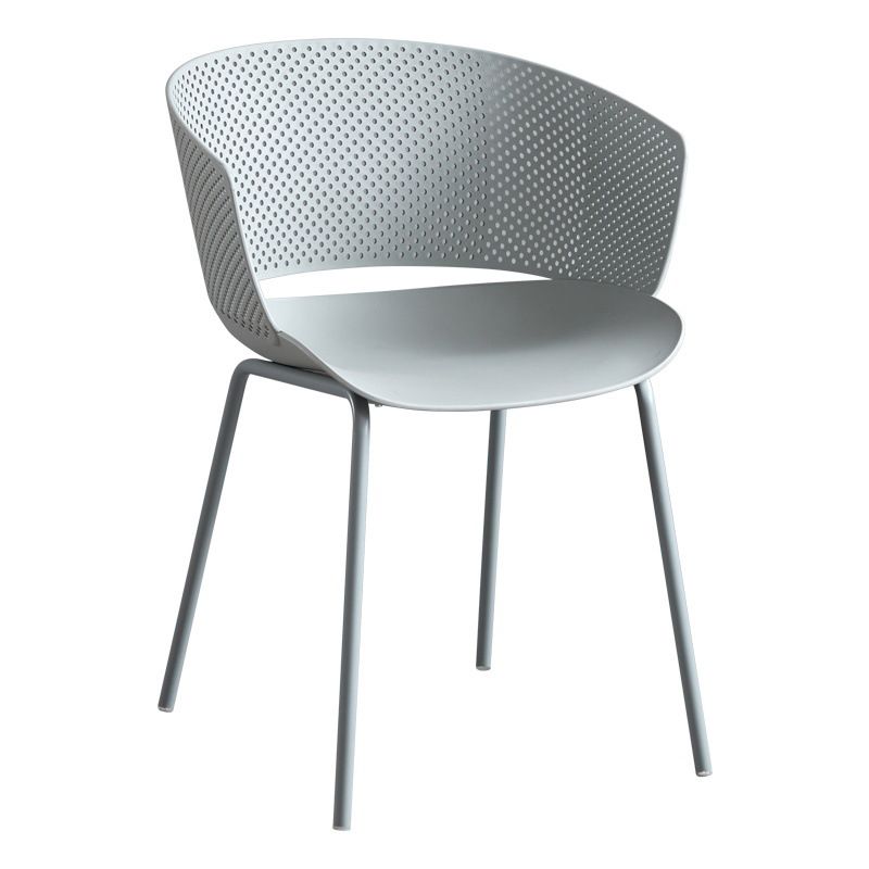 Modern Plastic Chair Parsons Chair in Matte Finish for Indoor