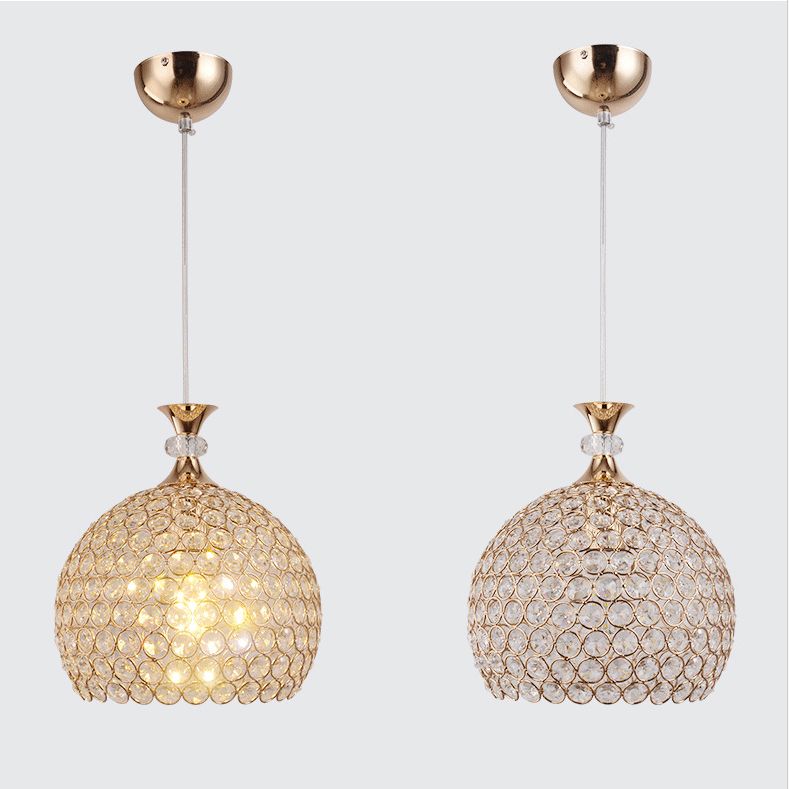 Luminaire suspendu moderniste à lampe en forme de dôme pour le couloir