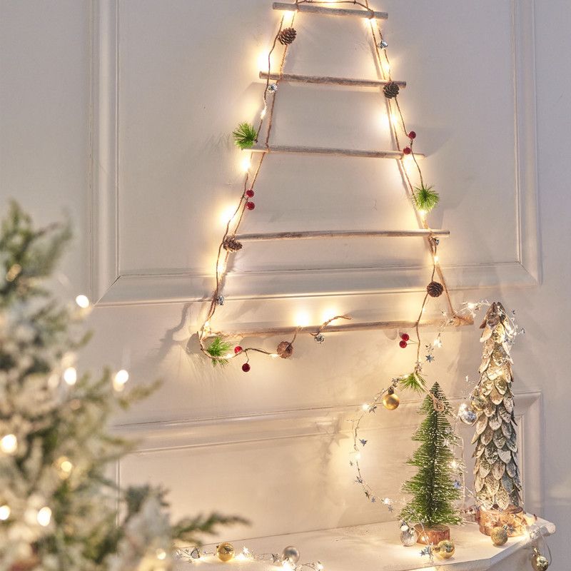 Modern Metal Rope Light LED Christmas Decorative Lights with Switch for Bedroom