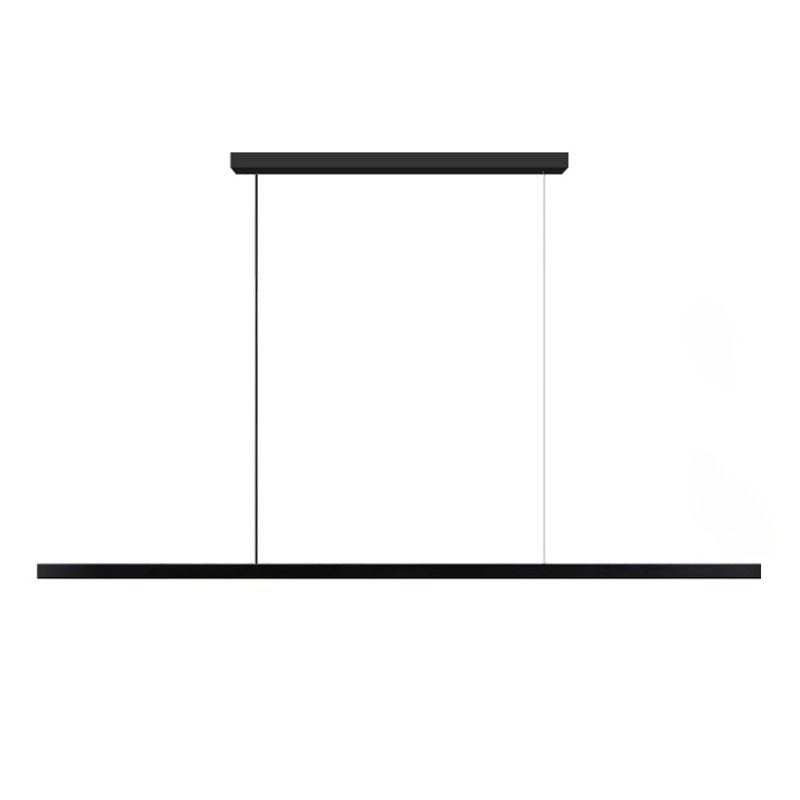 Zeitgenössische Küche Anhänger Leichtes lineares Metall 1 Light Island Lighting Idee