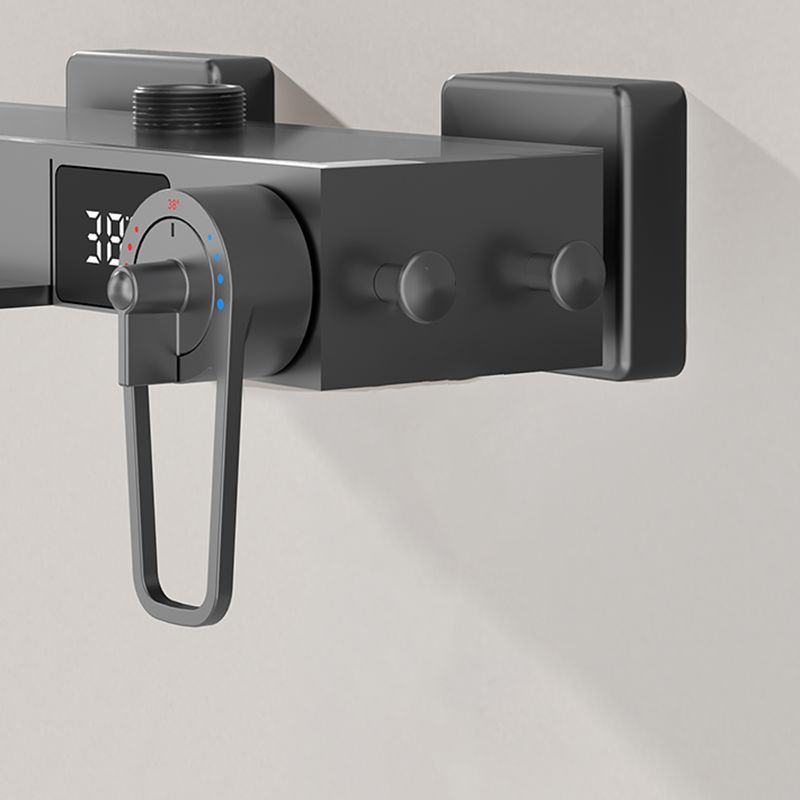 Contemporary Style Shower System Copper Spot Resist Wall Mounted Shower System