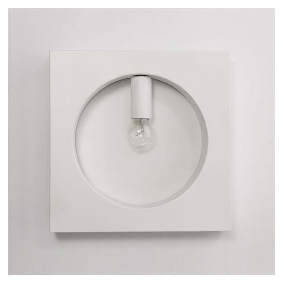 Tombre cuadrado/redondeo Iluminación de pared de baño 1 Lámpara de apliques de pared elegante y elegante en negro/blanco