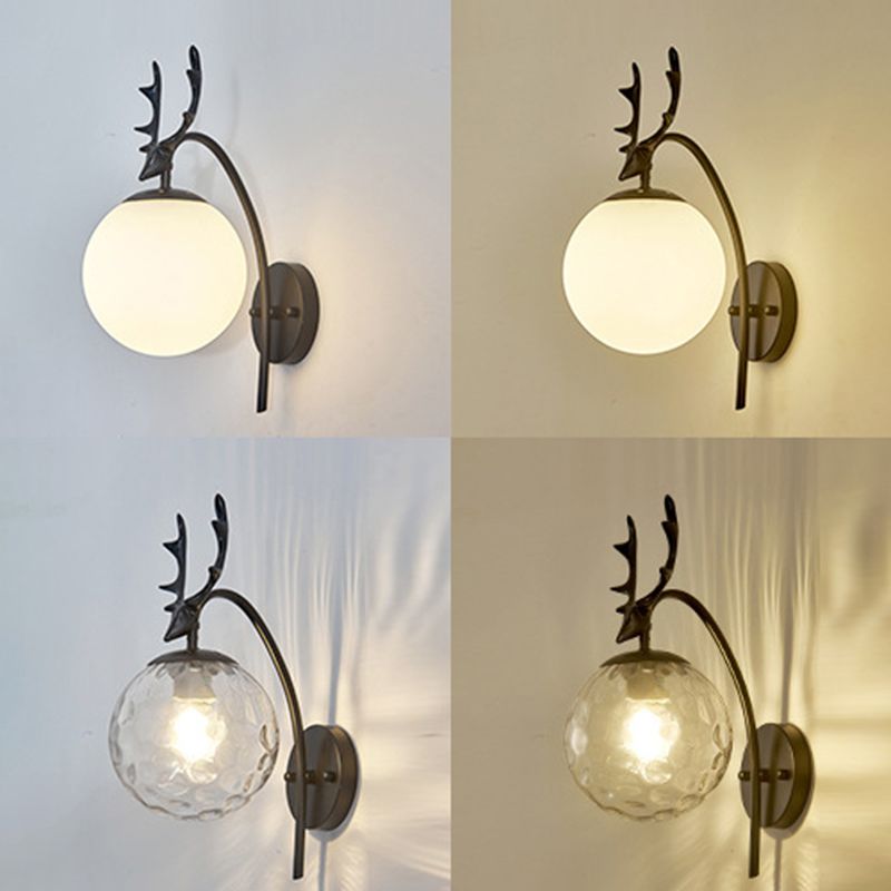 Modern Wall Sconce Lighting Glass 1 Light Wall Lighting Fixtures for Dining Room
