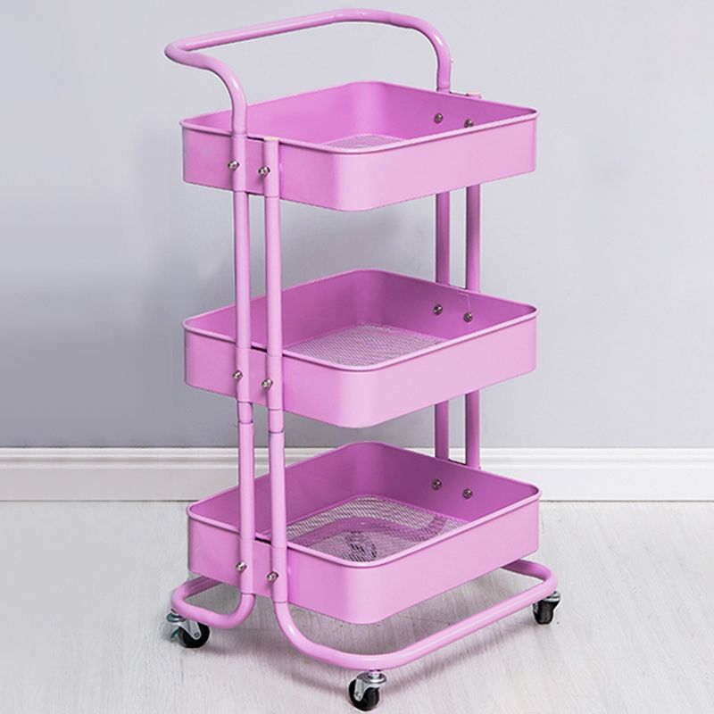 Contemporary Etagere Bookshelf Metal Open Back Bookcase with Shelves