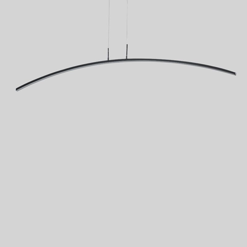 1 Leichte lineare Inselbeleuchtung moderne Anhängerbeleuchtung Metal Island Lighting